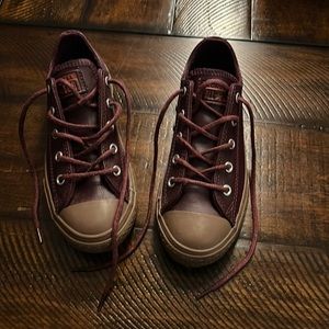 Awesome pair of leather converse